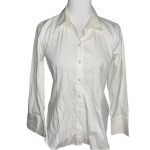 Ann Taylor Cream Elegant Blouse